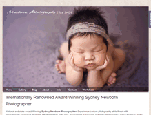 Tablet Screenshot of newbornphotography.com.au